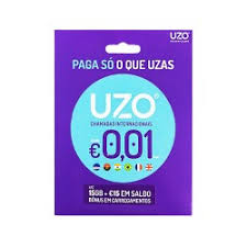 UZO SIM Card for international calls/Min with 15GB+15€ Top-up Bonus