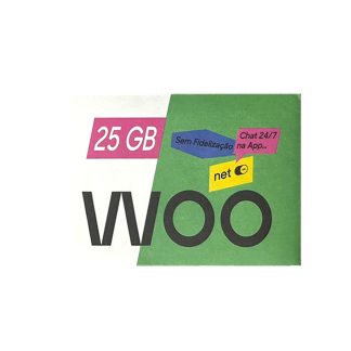 Woo Sim Card 25GB 500min/Sms For1 Month