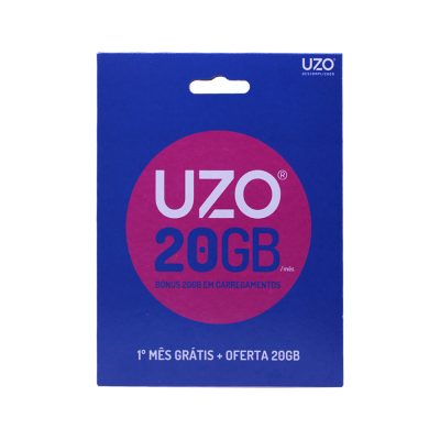 Uzo Sim Card (40GB) 20GB + 20GB Bonus 2000Min/50Sms For 1 Month